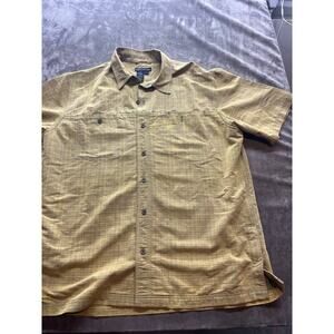 511 Tactical Shirt Mens Large Concealed Carry Lined Covert Pockets Secret Yellow